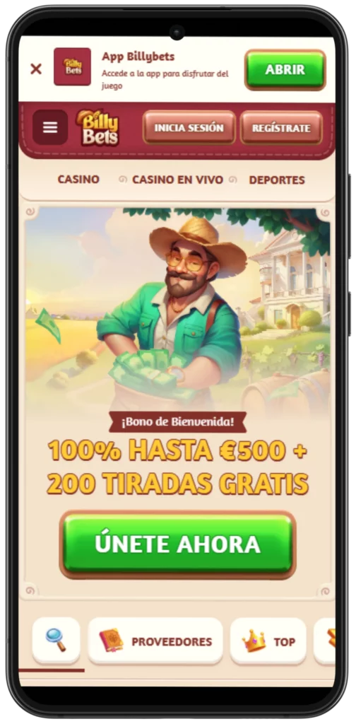 App apuestas deportivas Billy Bets
