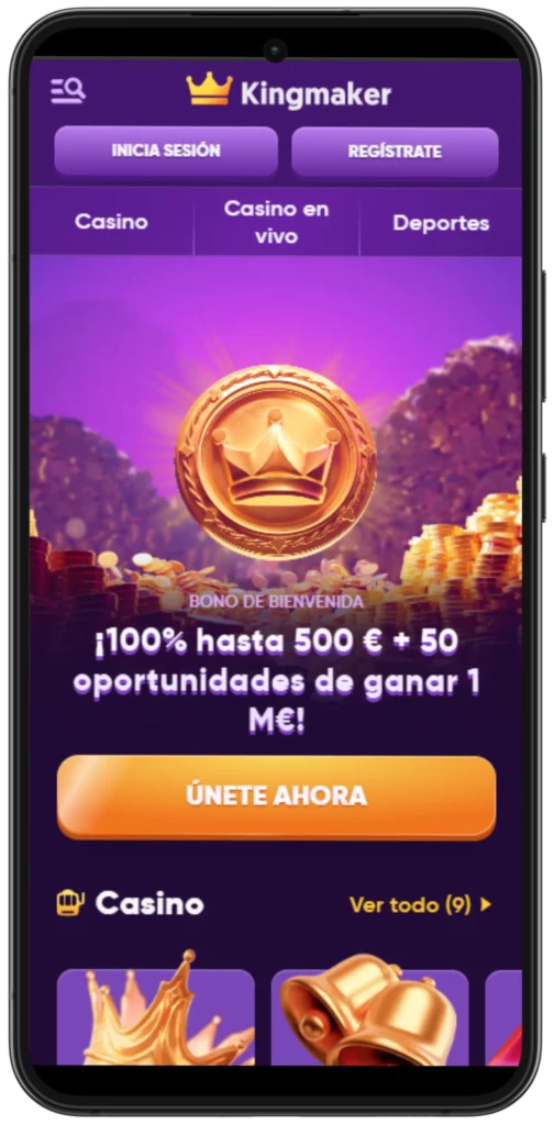 App apuestas deportivas Kingmaker