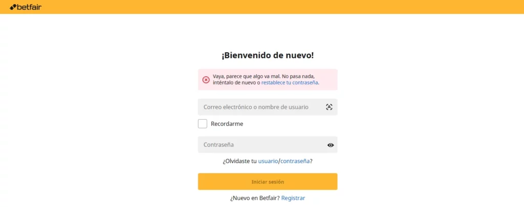 Proceso de inicio sesión