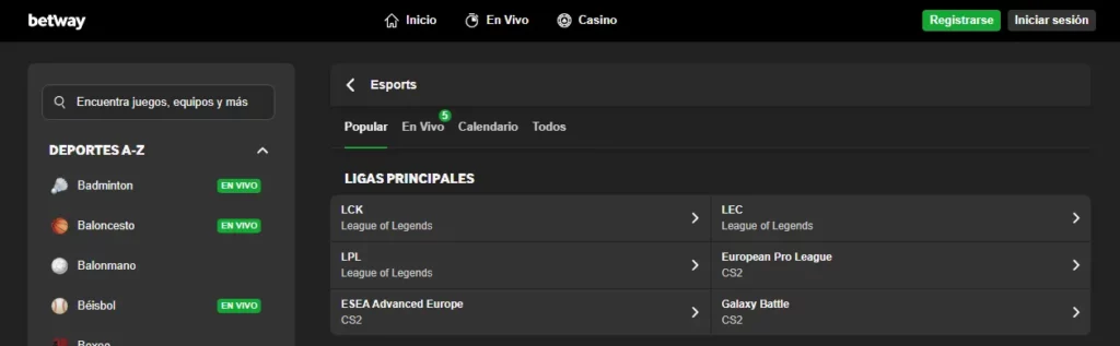 Apuestas en eSports
