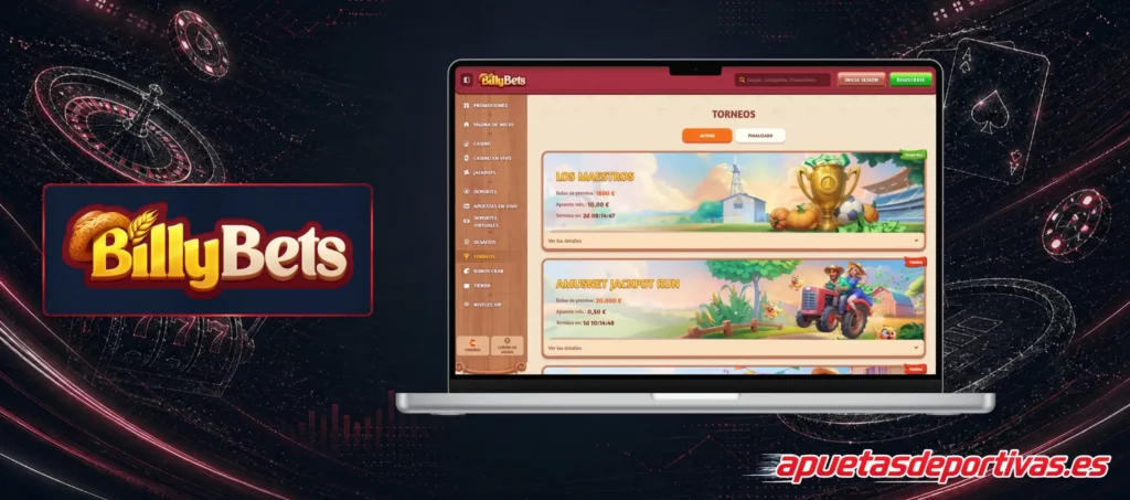 Torneos en BillyBets Casino