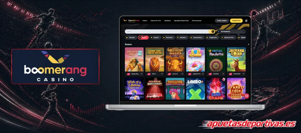 Boomerang 50 giros gratis