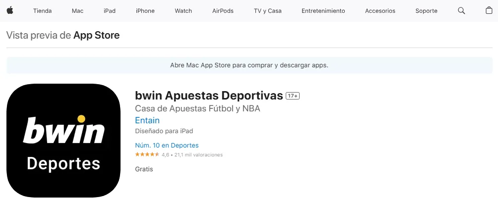 Requisitos para iOS