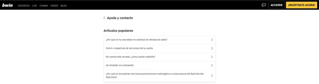 Soporte al Cliente