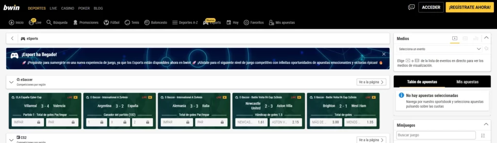 Apuestas en eSports