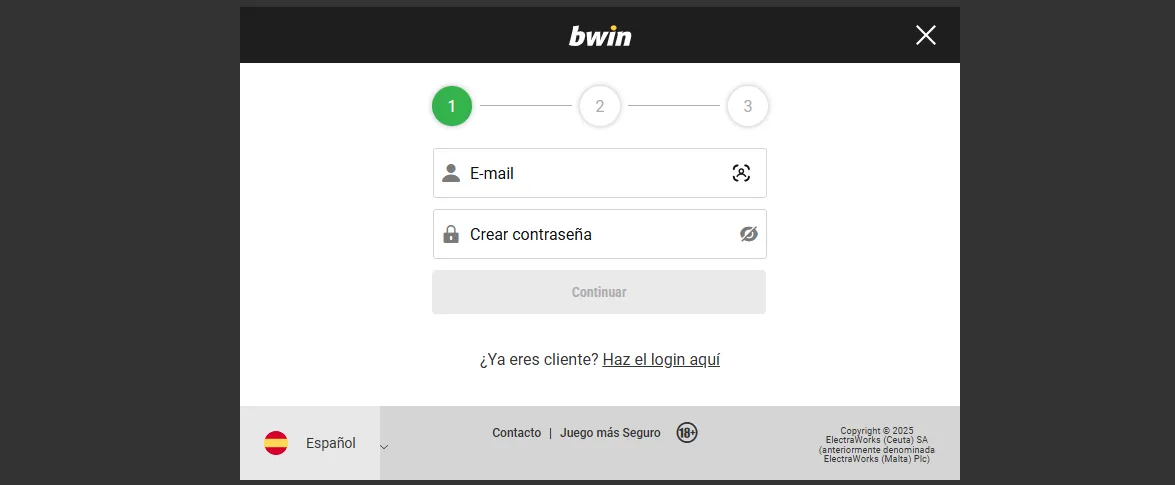 Proceso de Registro