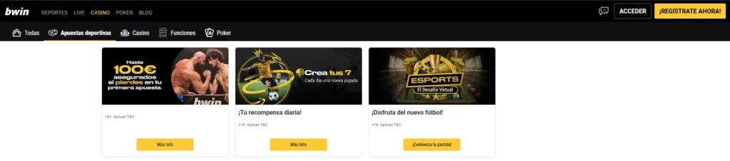 Bonos de Deportes