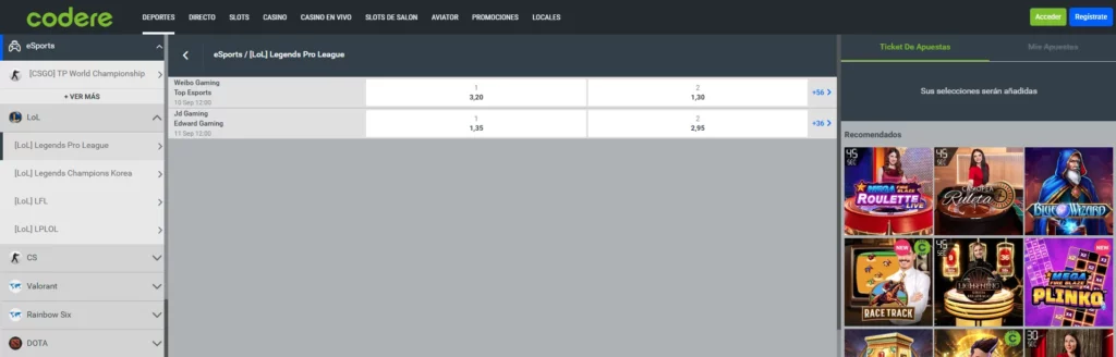Apuestas en eSports