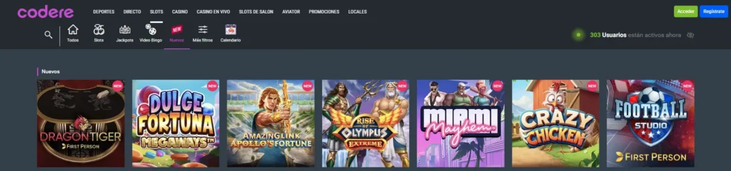 Nuevos Juegos de Casino