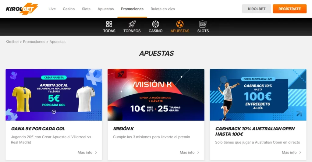 Kirolbet Betting Bonos deportivos