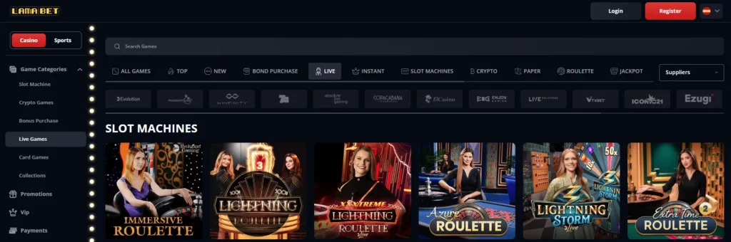 Juegos en Vivo Shows