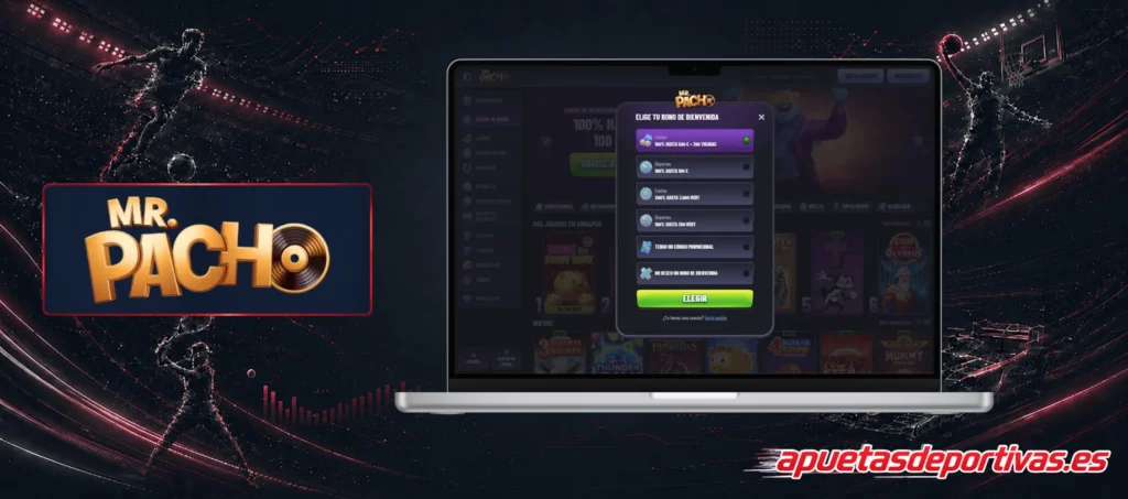 Proceso Registro Mr.Pacho Casino Online