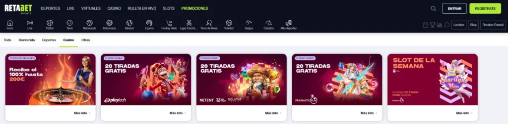 Bonos de Casino