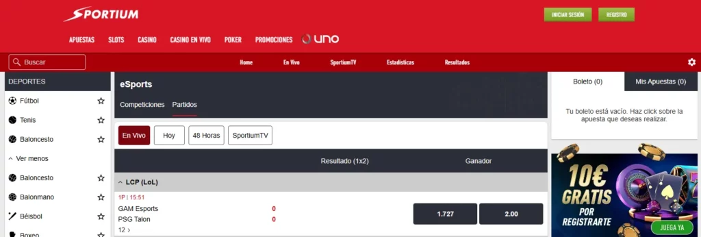Apuestas en eSports