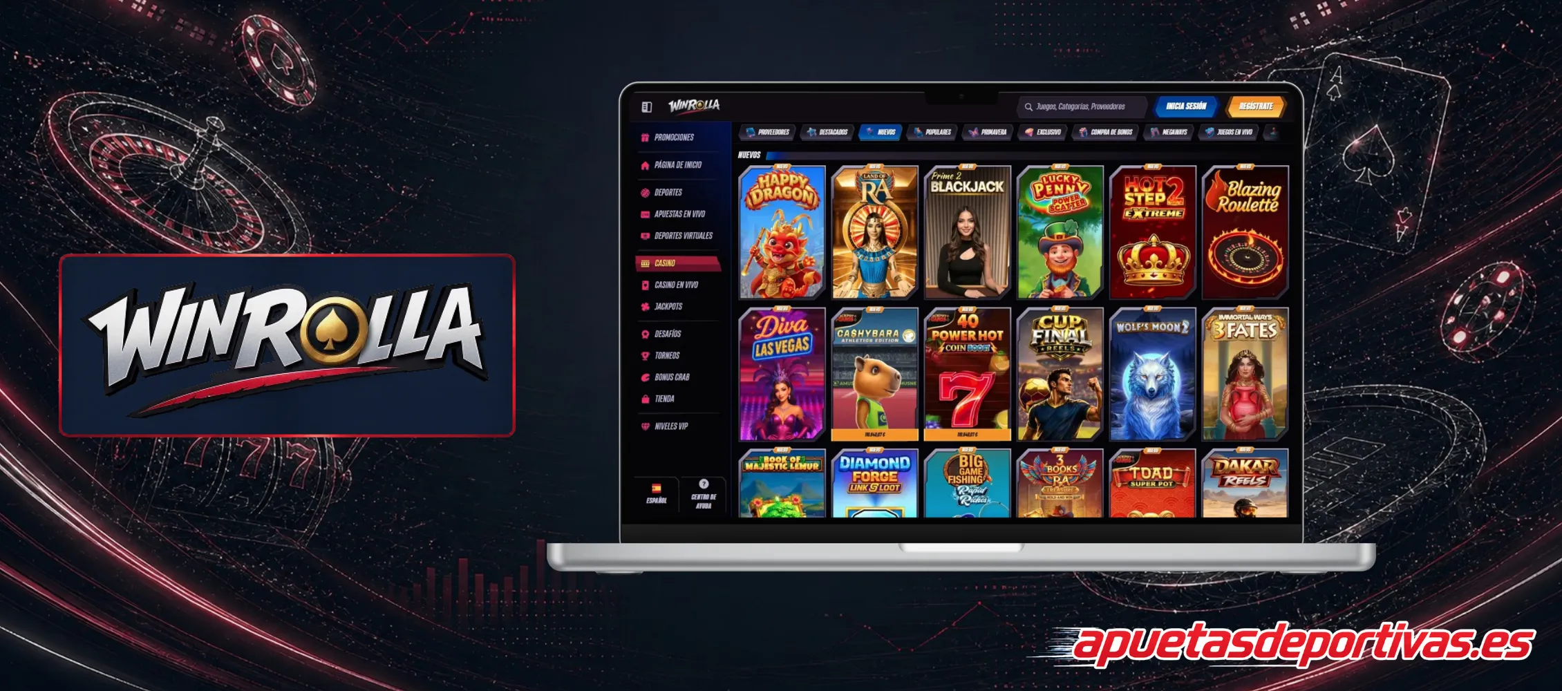Nuevos juegos casino WinRolla