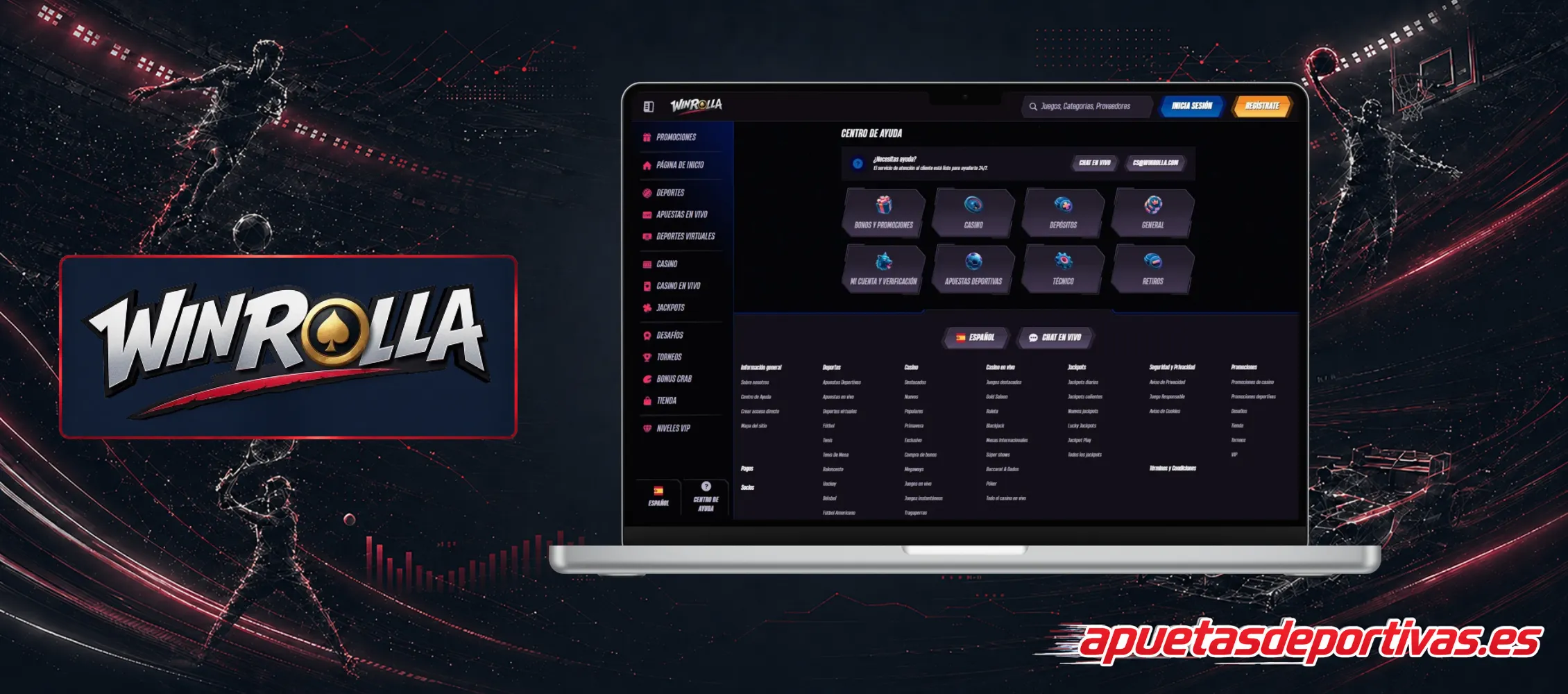 Soporte cliente WinRolla Casino Online