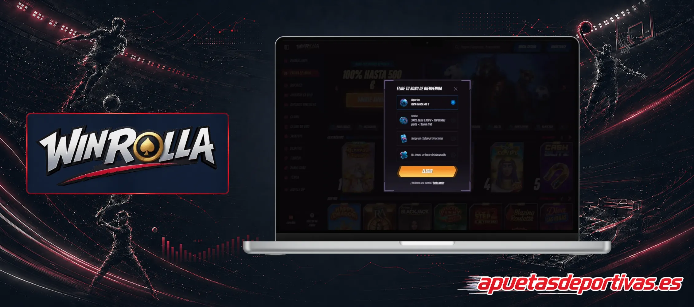 Proceso registro WinRolla Casino Online