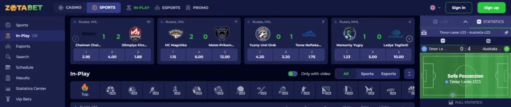 Apuestas Deportes en Vivo
