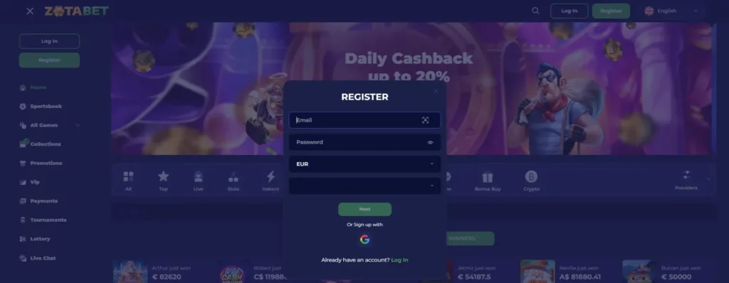 Proceso de Registro