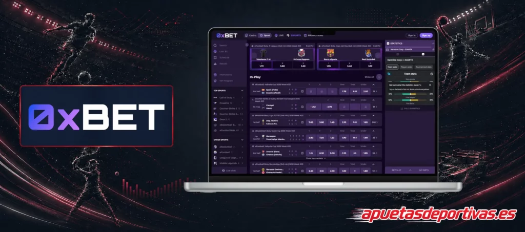 Apuestas en eSports 0xBet