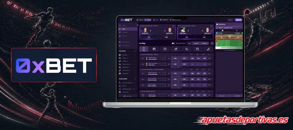 Apuestas en vivo 0xBet