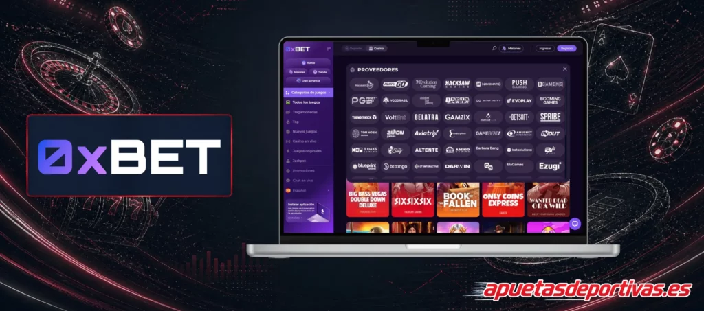 Proveedores reconocimientos 0xBet Casino