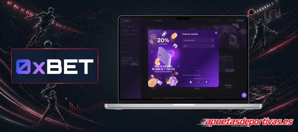 Proceso registro 0xBet Casino Online