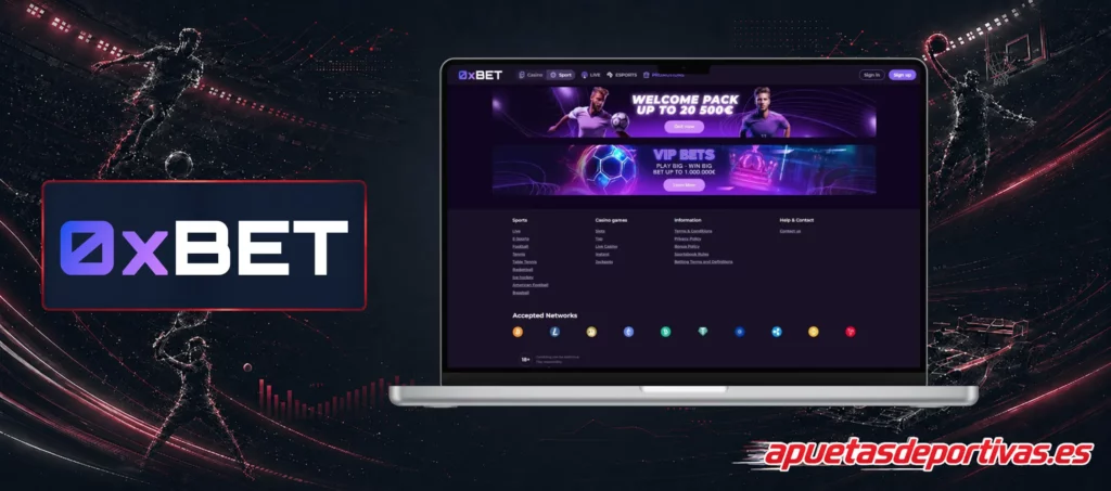 Bonos deportivos en 0xBet