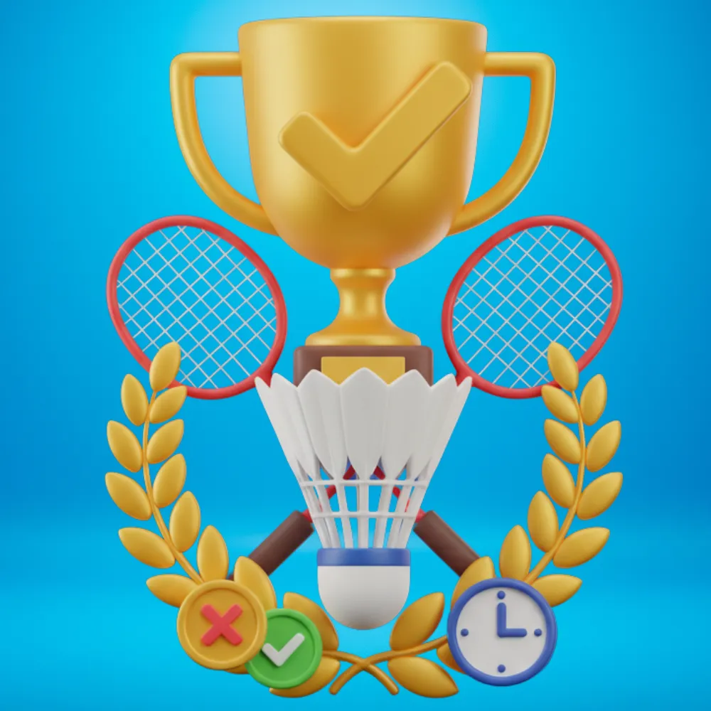 Ganador partido torneos bádminton