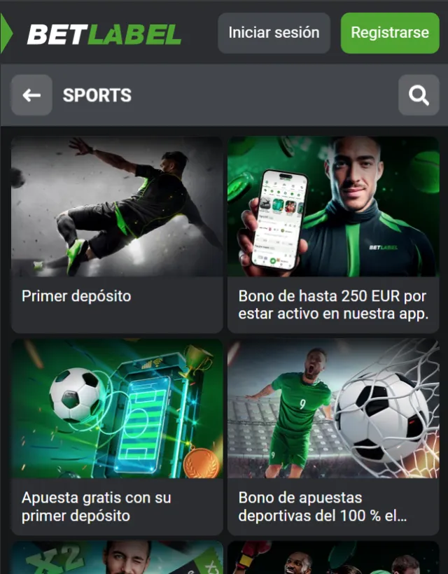 Mundial FIFA Ofertas bienvenida BetLabel