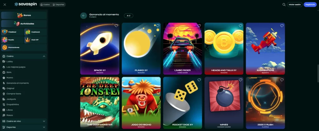 Savaspin Casino Juegos Rápidos