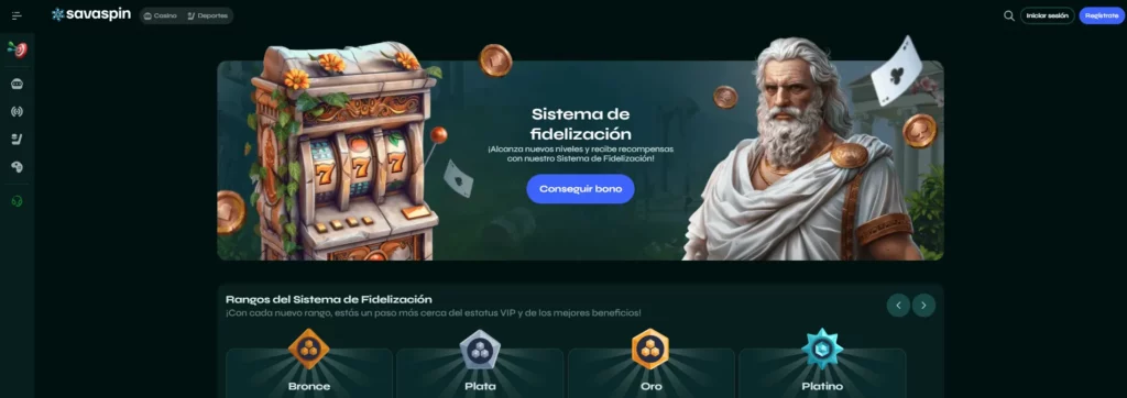 Savaspin Programa de Lealtad y VIP