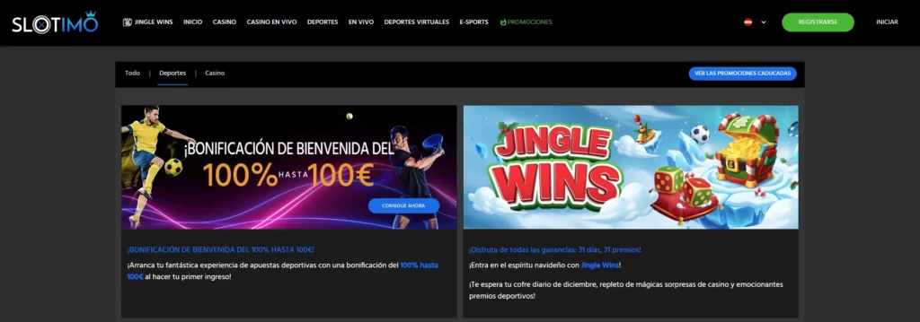 Slotimo Bonos Apuestas Deportivas