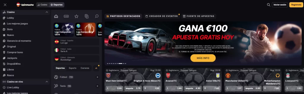 Spinmacho Apuestas deportivas