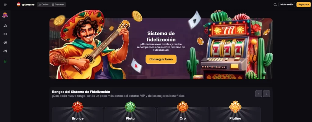 Spinmacho Programa de fidelidad