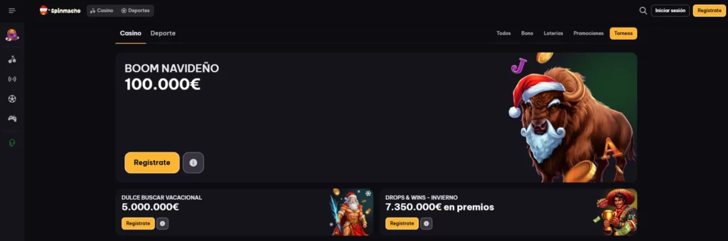 Spinmacho Casino Torneos