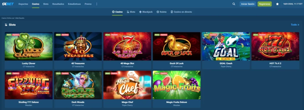 1xBet Juegos casino tragamonedas