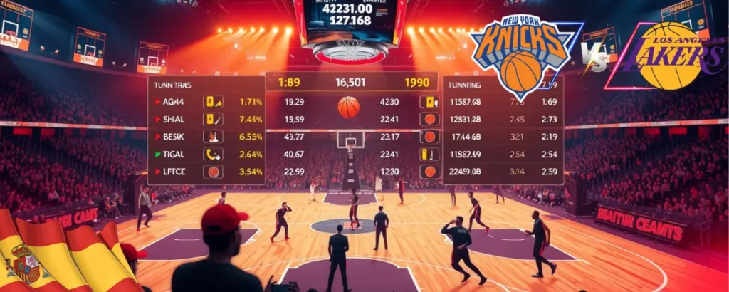 Pronósticos detallados New York Knicks vs Los Angeles Lakers