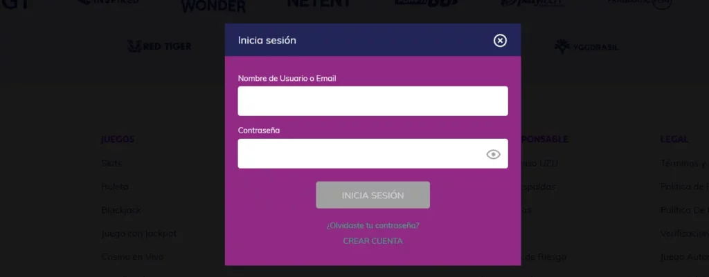 Proceso de Login