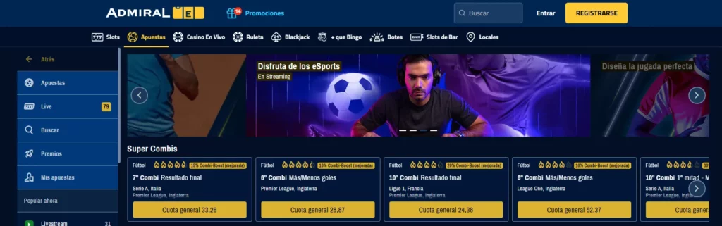 AdmiralBet Apuestas de eSports