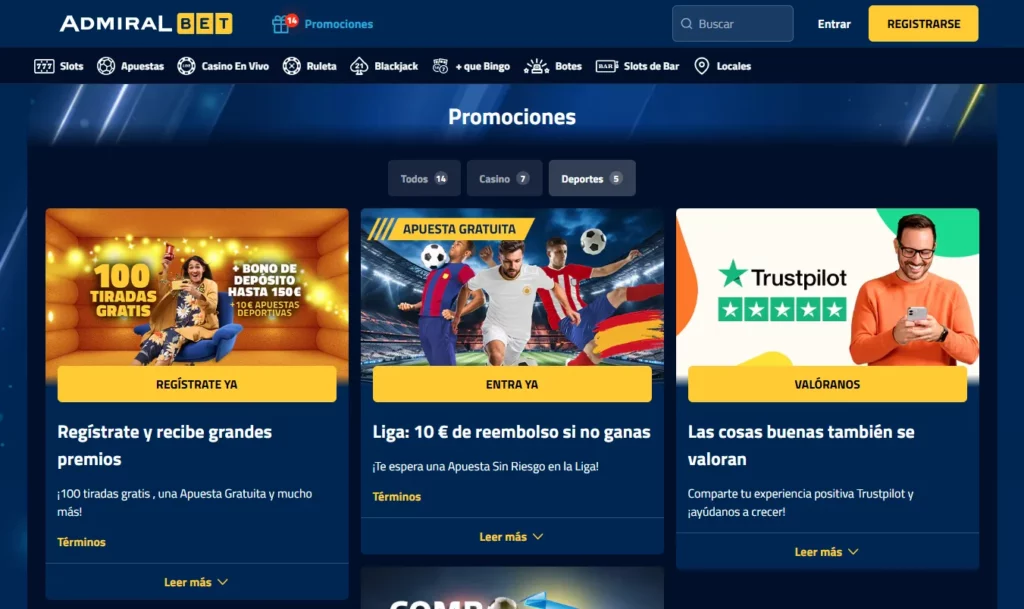 admiralbet casino y apuestas