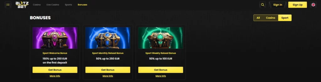 Blitz-Bet Bonos deportivos