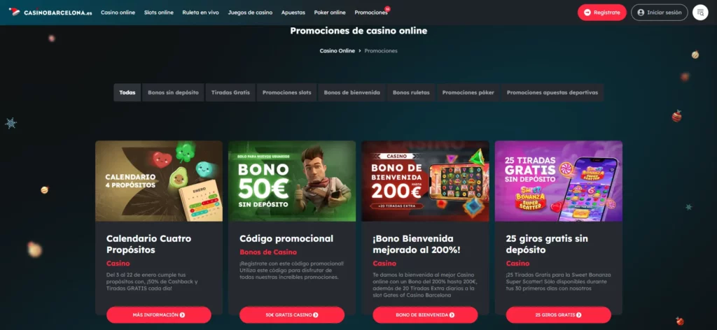 Casino Barcelona Bonos promociones