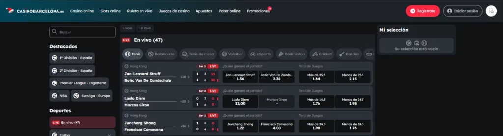Casino Barcelona Apuestas en vivo