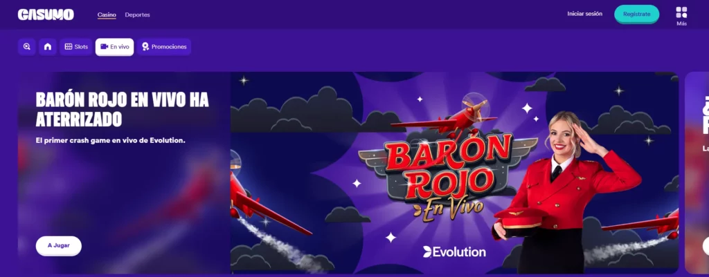Casumo Juegos shows en vivo