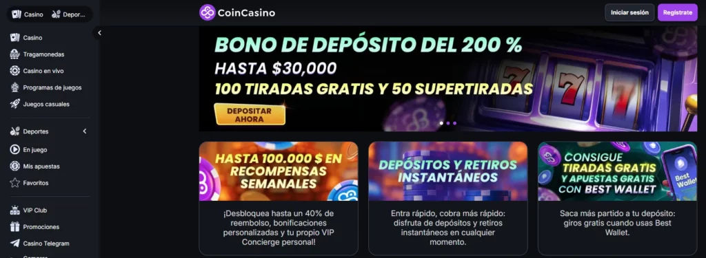 CoinCasino online plataforma
