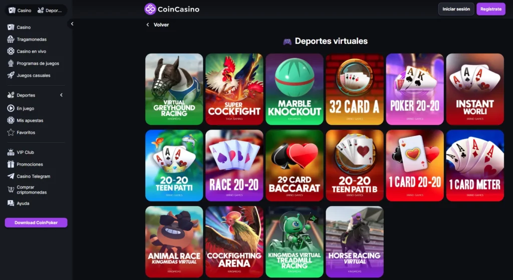 CoinCasino Apuestas Deportes Virtuales