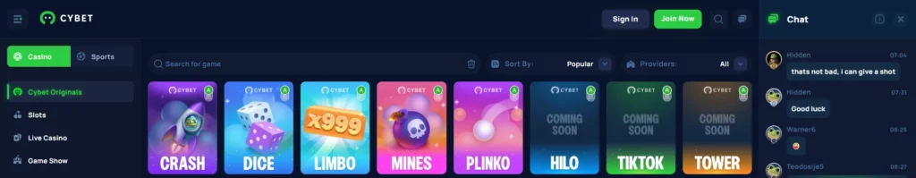Cybet Casino Juegos Rápidos