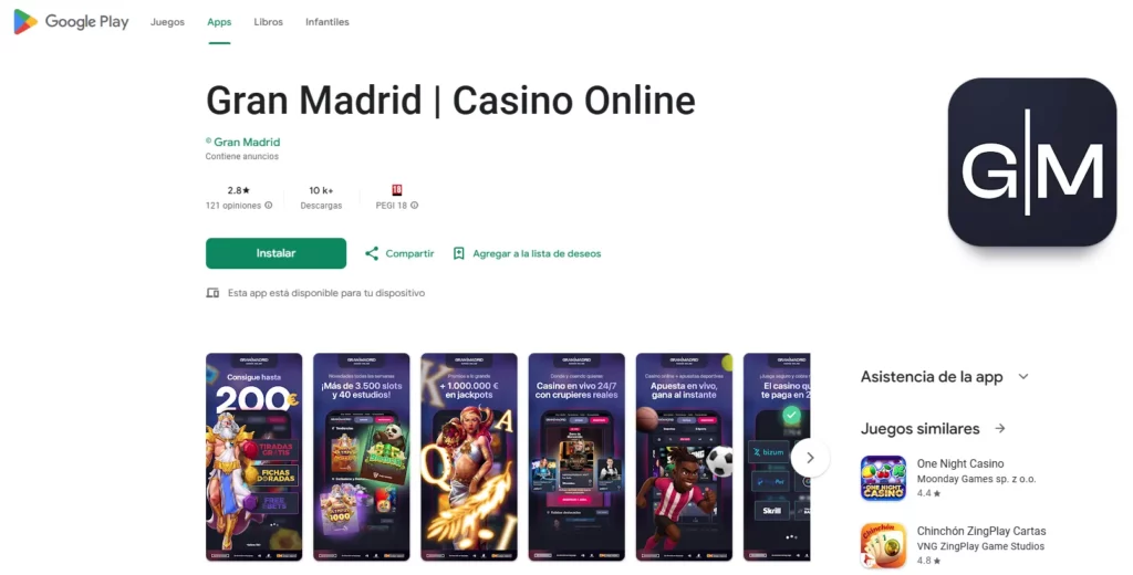 Gran Madrid app Android