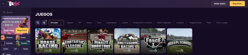 GTbet Apuestas deportes virtuales